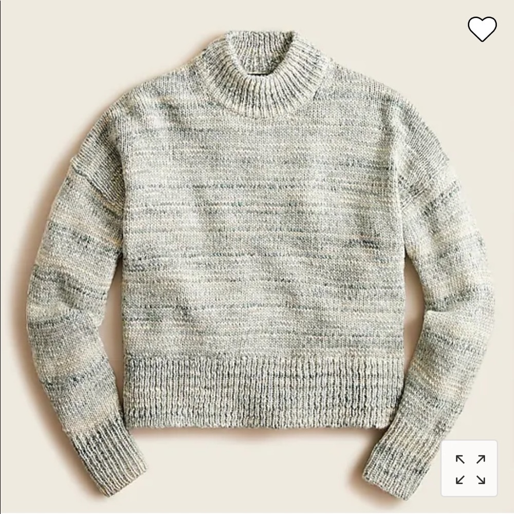 J. Crew Space-dyed Mockneck Sweater